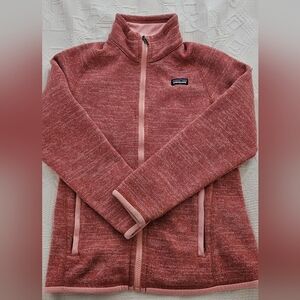 Patagonia Size Kids Large/12  Salmon Pink Fleece Jacket Coat